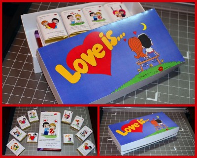Набор шоколадок "Love is..." в подарочной коробочке